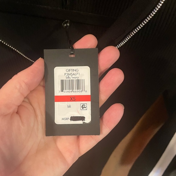 DKNY Women’s Half-Zip Mock-neck Long Sleeve Ribbed Sweater - Picture 5 of 5